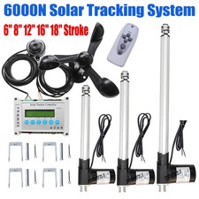 Complete 6000N Dual Axis Solar Tracker LCD Sunlight Solar Panel Tracking System