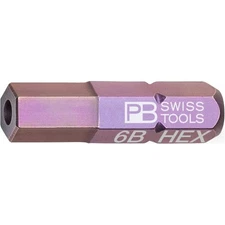 PB Swiss PB C6.210B/6 Hex Precision Bit, 6 mm, L - 25 mm