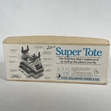 Vintage SuperTote Kit, Carl Goldberg, RC Airplane Field Box kit, Rare, New READ!