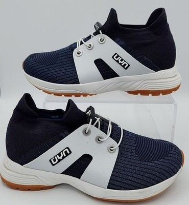 Uyn Athletic Shoes Navy Blue and White Bungee Lace Mens Size 6.5 EU 39