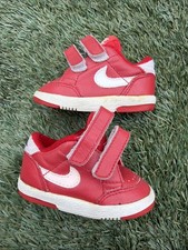VTG Nike SAMPLE Baby Shoes 1987 80's 2c Delta Alpha Force Red White Rare OG.