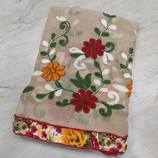 Classic Traditional Punjabi Phulkari Hand Embroidered Bridal Wear Indian Dupatta