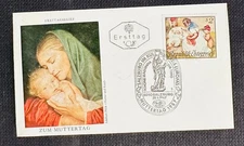 CM) 1967. AUSTRIA. ARTISTIC PAINTING. FDC. FOR MOTHER'S DAY. XF