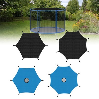Trampolin-Schattenabdeckung Blau Trampolin-Sonnenschutz für 6/8 Stangen