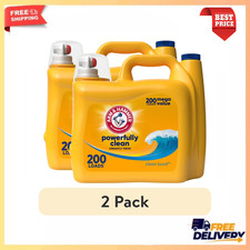 2 Pack Arm & Hammer Clean Burst Laundry Detergent 170 oz HE Stain Odor Clean 0.10 per gallon