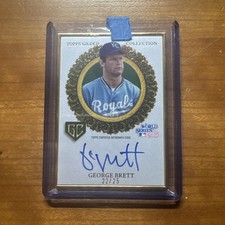 2025 Topps Gilded George Brett Gold Framed World Series On Card Auto /25