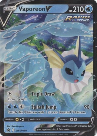 1x Vaporeon V - SWSH150 - SWSH Black Star Promos NM-Mint Pokemon SWSH Black Star