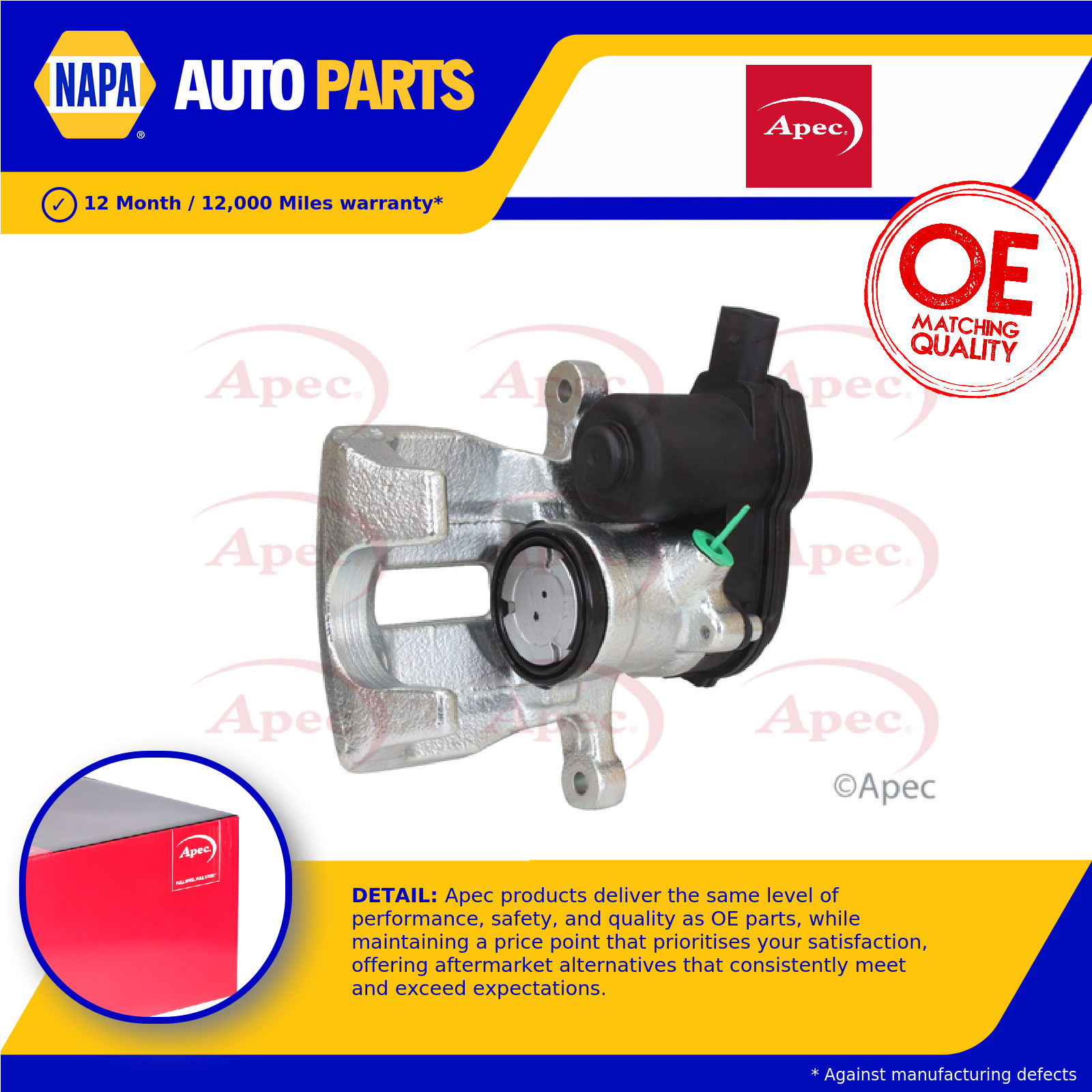 Brake Caliper LCA751 Apec 4G0615403 Genuine Top Quality Guaranteed New