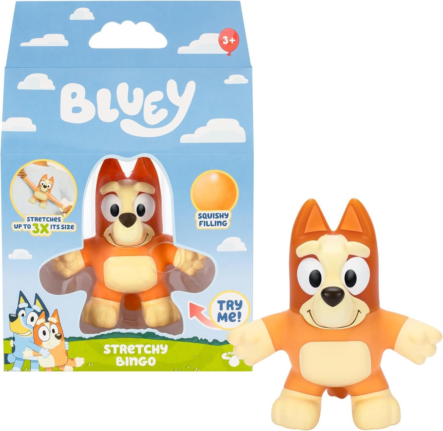 Bluey Stretchy Bingo | Super Stretchy Toy Figure Of Bingo with Squishy Filling