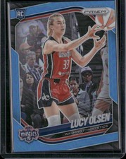 2025 Panini Prizm WNBA #104 Lucy Olsen Carolina Blue Prizms #/125