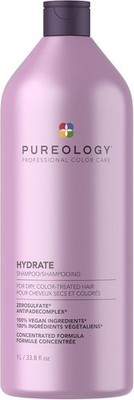 Pureology Hydrate Moisturising Shampoo Medium Thick Dry Colour Treated Hair 1L