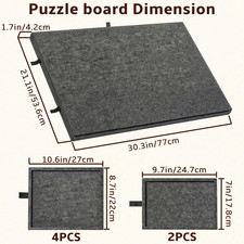 6-In-1 Puzzle Board with Drawers for 1000 Pieces Portable Jigsaw Puzzle Table