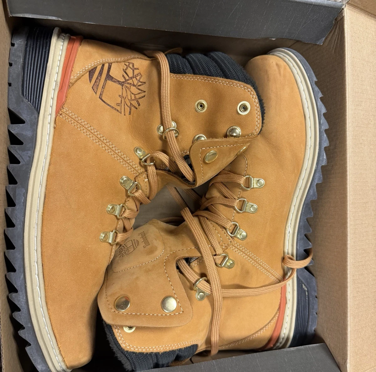 Timberland Roll Down Quilted Suede Boots Men’s 8.5 Rare Beige Brown Timberland Suede Boots for Men for Sale | Shop New & Used  main image 3