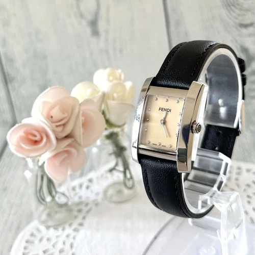 Orologio donna Fendi 7000L analogico quarzo donna batteria sostituita beige vintage 350
