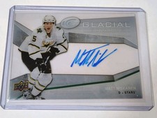 2008-09 Upper Deck UD Ice Glacial Graphs Matt Niskanen #GG-MN AUTO Signed
