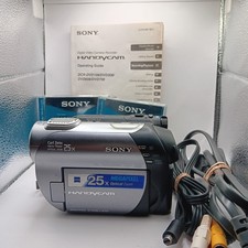 Sony Handycam DCR-DVD308 Camcorder W/ Many Extras Tested And Working