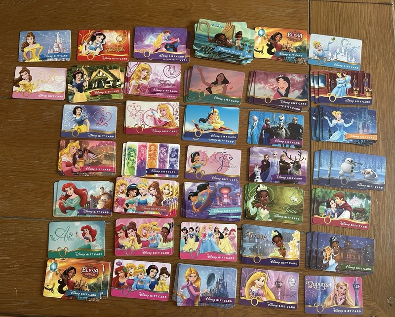 Disney Gift Card - LOT of 37 styles No Value