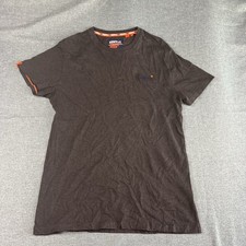 Superdry Shirt Mens L Brown Logo Casualwear T-Shirt Tee Outdoor Short Sleeve