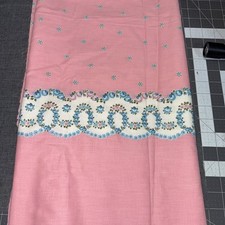 2+ Yards Vintage 40s Cotton Pillowcase Fabric...