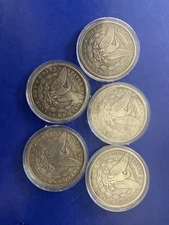 Bulk Lot of 5 1878-1893 CC Morgan US Silver Dollars - GEM BU Mixed Dates✈️