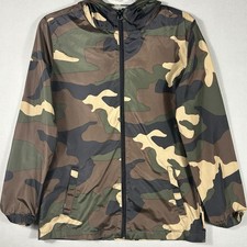 Beautiful Giant Jacket Youth Size L Outdoor Camo Hoodie Lightweight Windbreaker