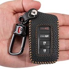 for Lexus Key Fob Cover Leather Car Key Case Holder Compatible 2014-2023 Black