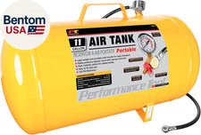 W10011 Hi-viz 11-gallon Horizontal Portable Air Tank With Tire Air Chuck Yello