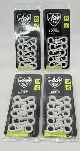 Auto Drive RV Awning Hooks 3 Packs Of 10 Each Total Of 30 New Sealed