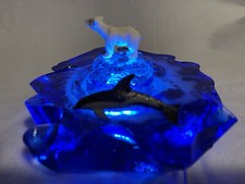 epoxy resin Night Light. Polar Bear And Dolphin