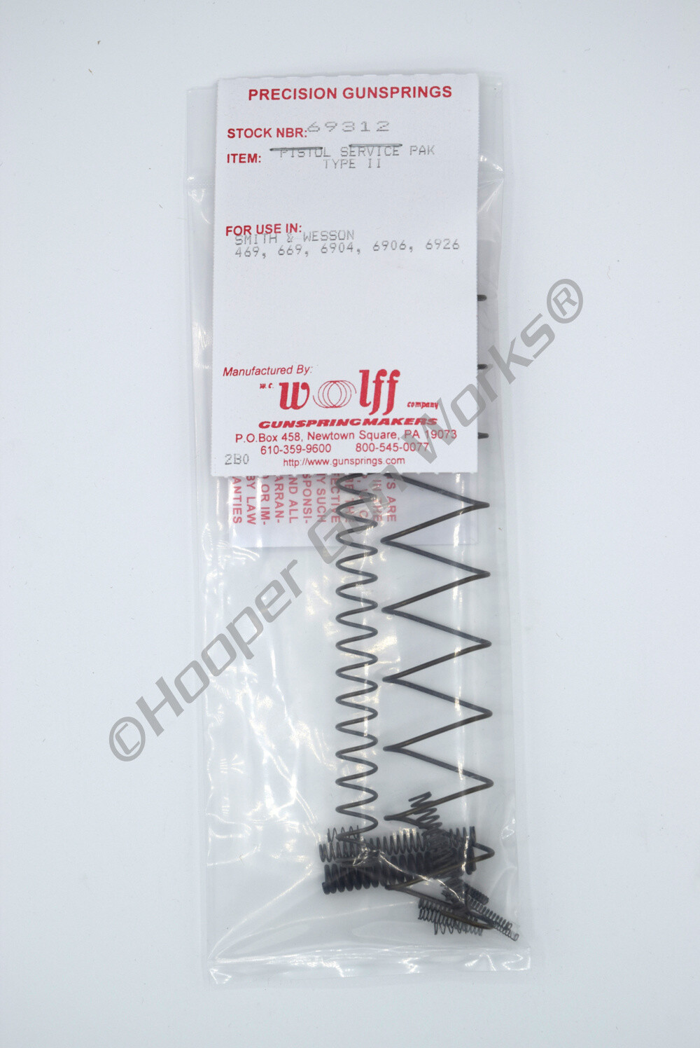 Wolff S&W 469/6904 9MM, SERVICE PAK TYPE-II 69312