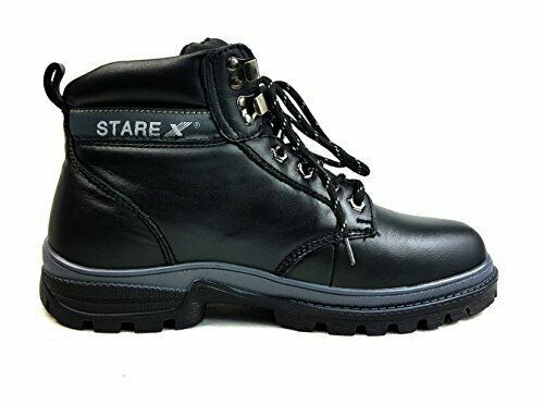 EXTRA BREITE Herren Leder leichte flexible Sicherheitskappe Zehenpartie Arbeitsstiefel EN ISO 20346 Größe - Bild 17 von 83