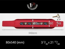 ACCORDION BASS STRAP FOLK RED Leather Velvet 540x80 With Hardware Included