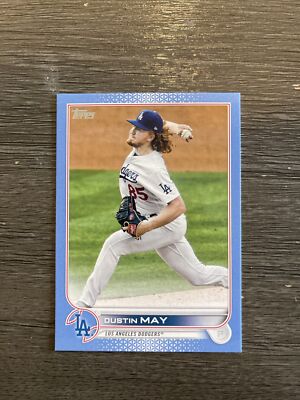 2022 Topps Update-Dustin May US7-Father s Day Powder Blue #6/50