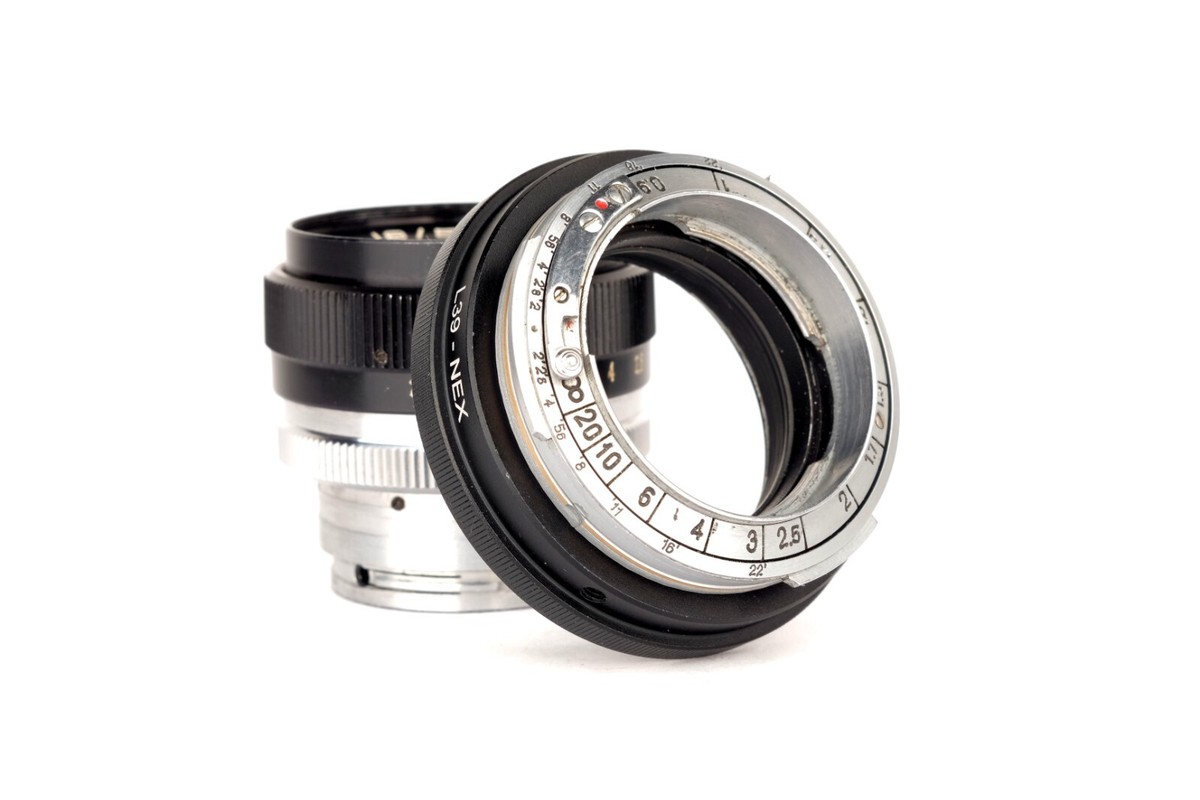 Contax KIEV RF to Sony E adapter with focusing part + GIFT Helios