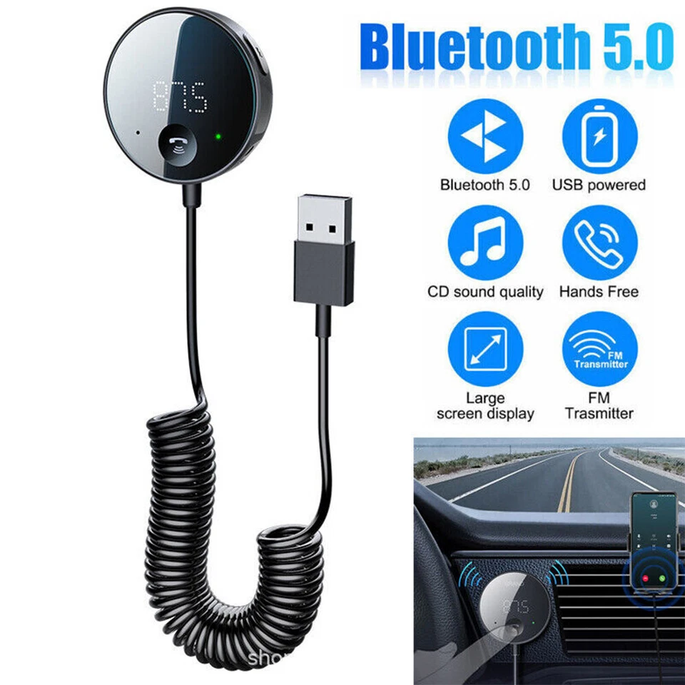FM Transmitter Bluetooth 5.0 Auto Radio Adapter KFZ Freisprechanlage MP3 Player！ - Bild 4 von 4