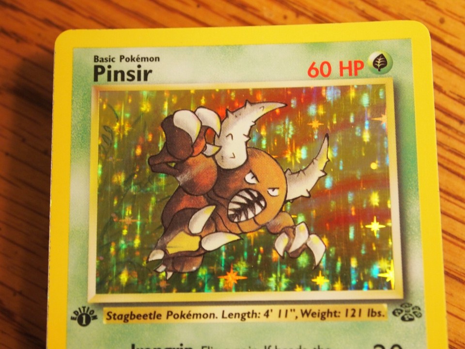 Pokemon 1999 1st Edition Jungle Pinsir rare foil card eBay