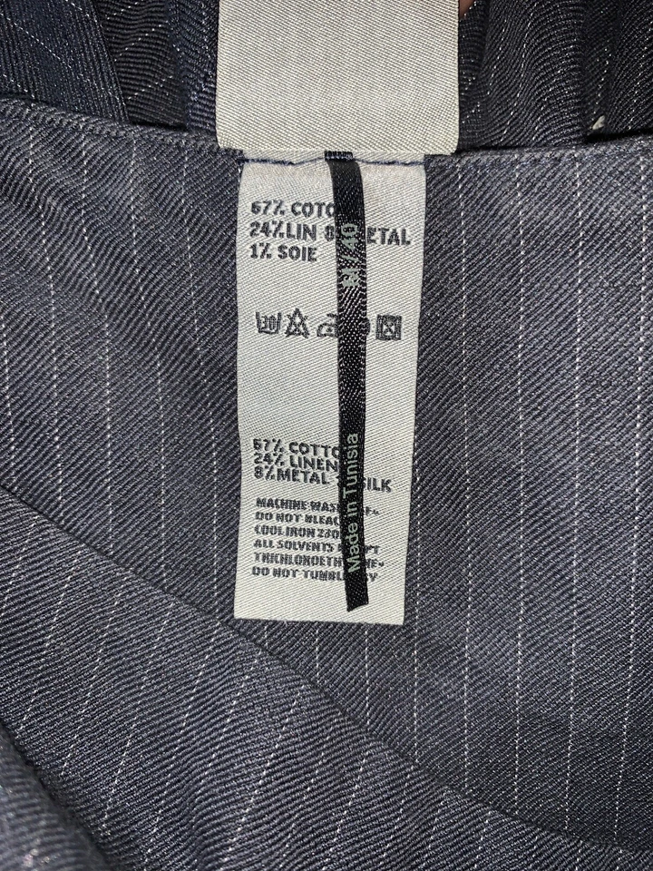 De segunda mano - Falda Lilith en capas con cremallera lateral mezcla de algodón/lino para mujer (talla M/40) Foto 3 de 4