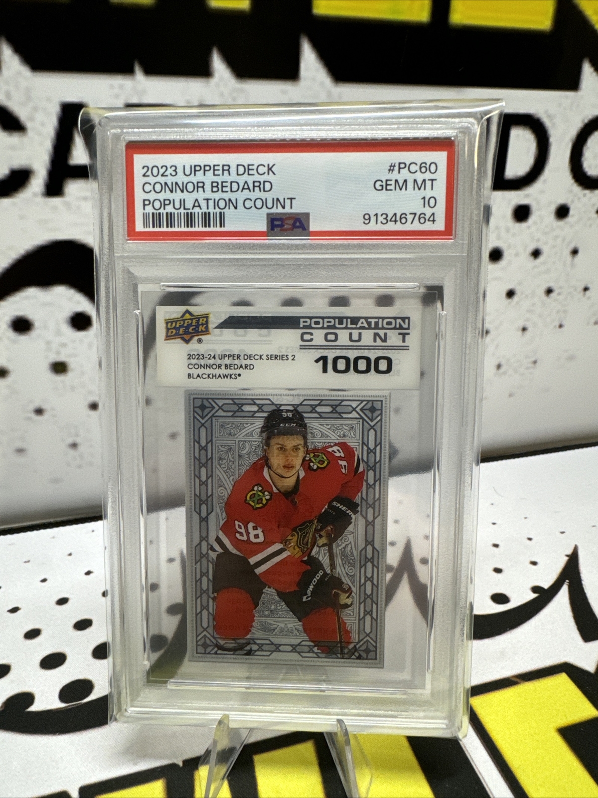 2023 Upper Deck Series 2 Connor Bedard Population Count /1000 RC PSA10 Low Pop