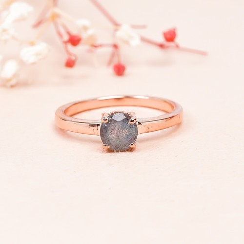 Labradorite Ring, Women ring, Beautiful stone ring, Statement ring, Unique ring - Picture 7 of 11