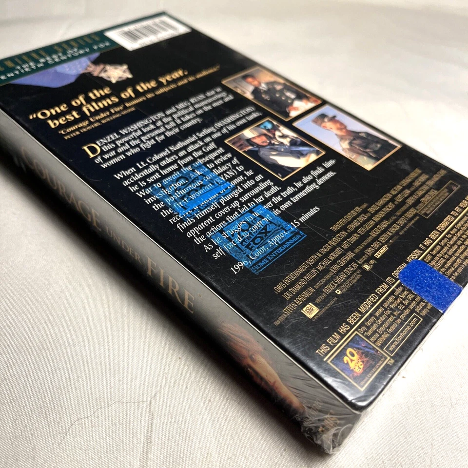 Courage Under Fire VHS Denzel Washington Meg Ryan War Military Sealed 1996 - Image 3 of 4