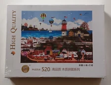 BRAND NEW SEALED American Seaside Town Yi Chen 520 Piece Puzzle