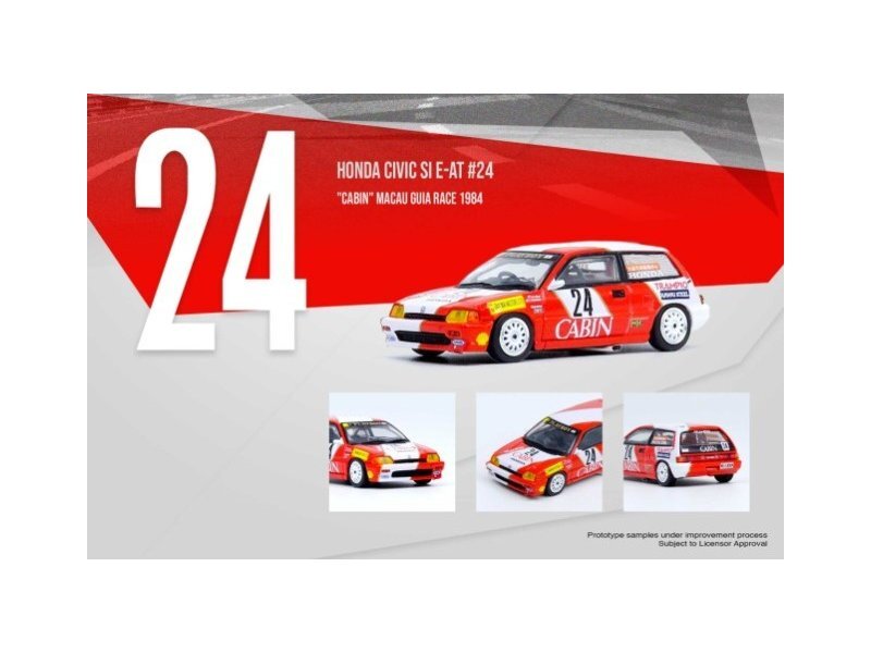 HONDA Civic SI (E-AT) - #24 Cabin - 1988 - Macau GP - Inno 1:64 | eBay