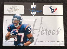 DOMANICK DAVIS Houston Texans 2005 Playoff Absolute Memorabilia Heroes #037/250