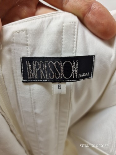 Impression Bridal Corset Women's 6 Shampain Lined Embellished Pleated Back Zip - Picture 12 of 19