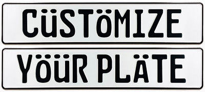 Custom European License Plate