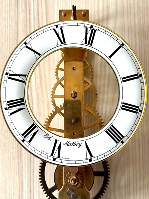 Seltene Skelettuhr, Edmond Mathey, Pendulier à Tramelan Schweiz 303859207956