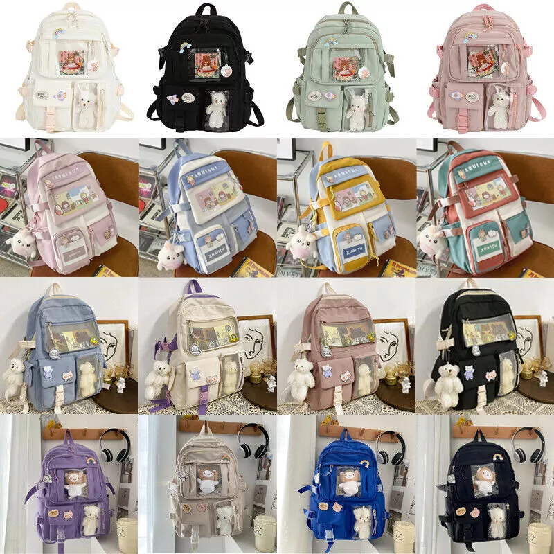 Teens School Backpack Kawaii Cute Bear College Travel Casual Bag for Girls  Women