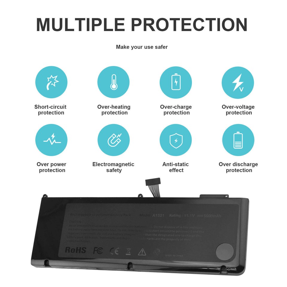 Batería A1321 A1286 Para Portátil MacBook Pro, 15 Pulgadas, Mediados De 2009, Mediados De 2010, Reemplazo Para MacBook Pro, A1321, A1286, MC371LL - AliExprs 7
