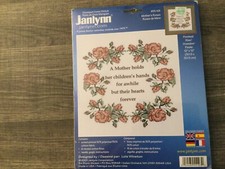Janlynn stamped cross stitch Mother's Roses 55-103 unopened finished size 12x12