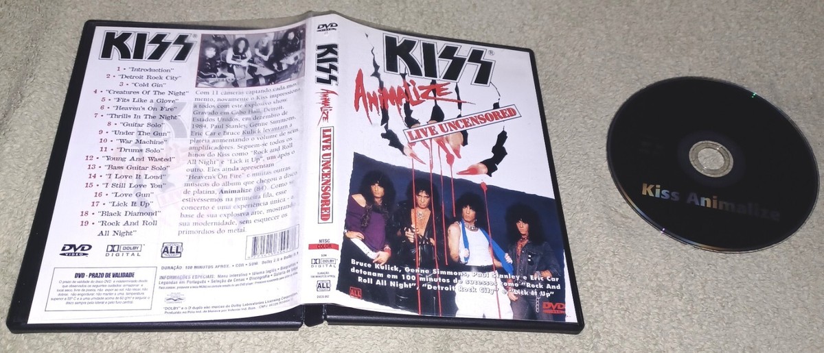 AAA ❤︎ LIVE DVD Kiss Animalize Live Uncensored DVD Music Band 1984 Concert
